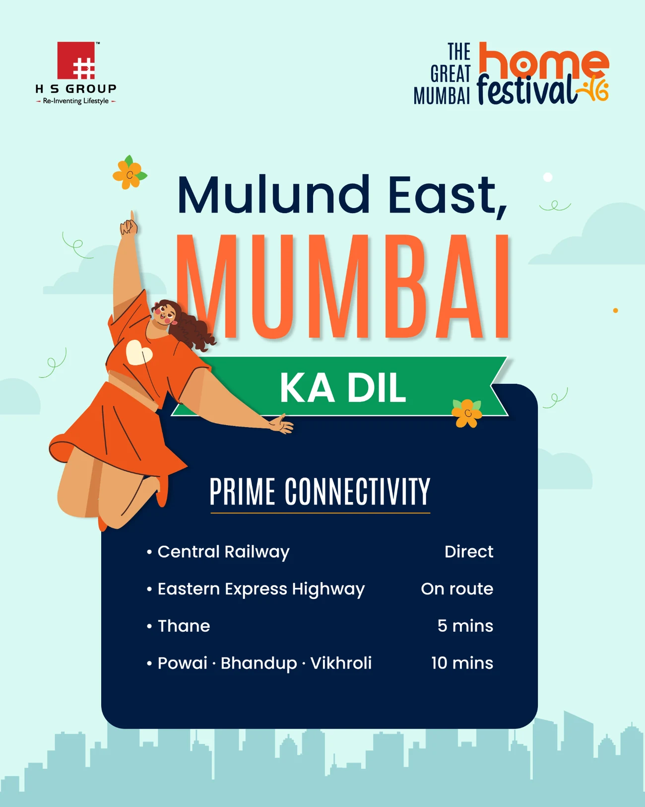 Mulund East connectivity campaign artwork